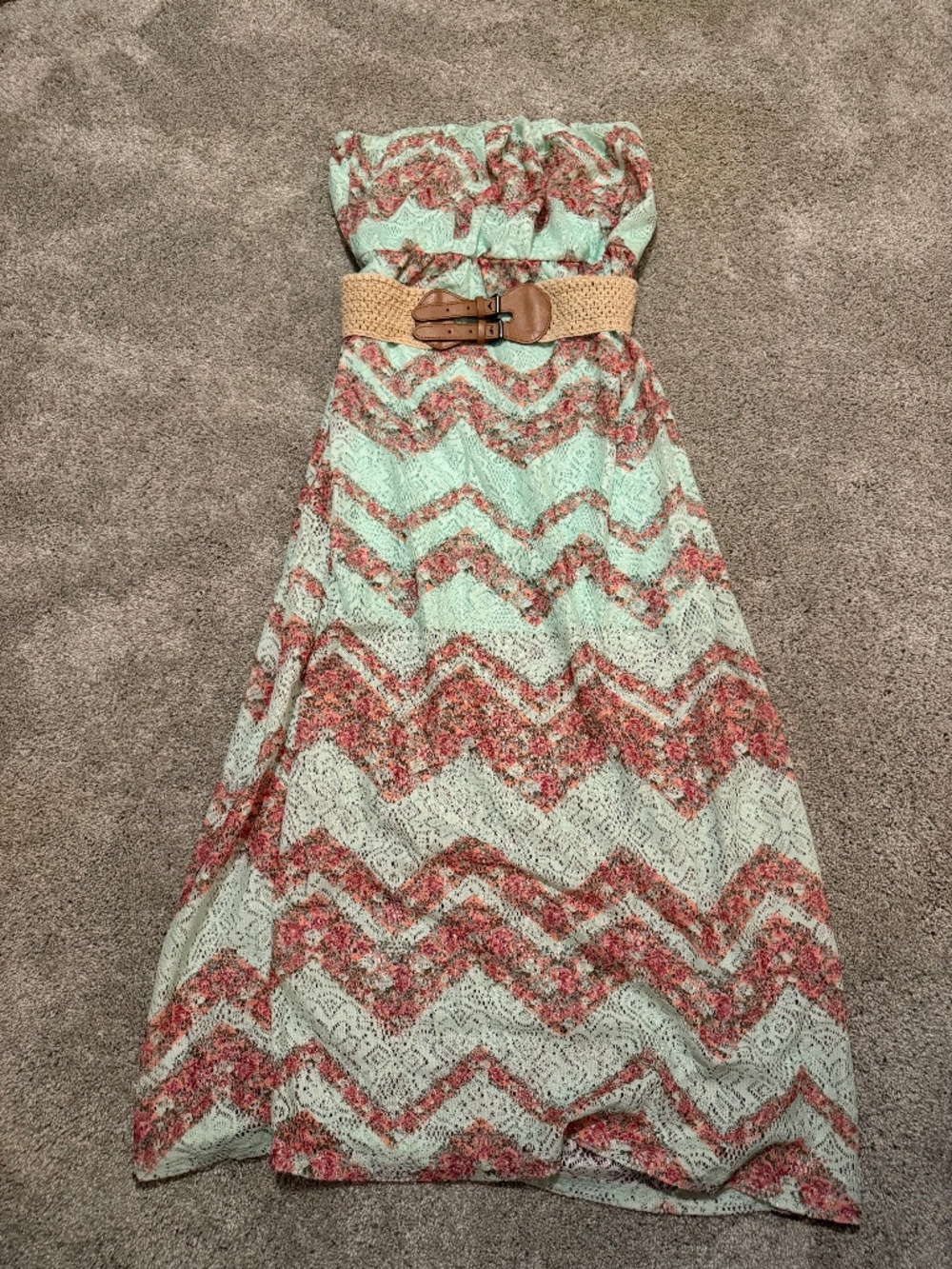 Strapless summer dress